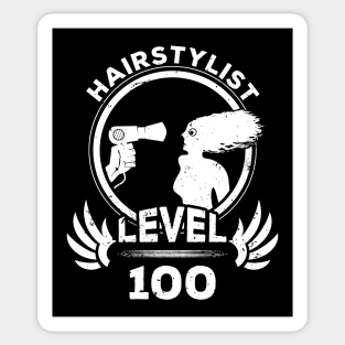 Level 100 Hairstylist Gift Sticker